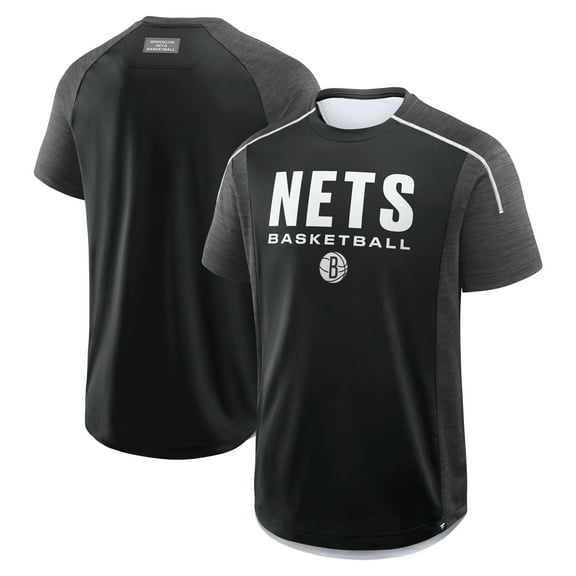 Men's Fanatics Black Brooklyn Nets Inbound Pass Play Practice T-Shirt