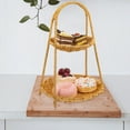 thumbnail image 4 of Multi-layer Woven Basket Household Snacks Basket Fruits Serving Basket Pastoral Style Basket, 4 of 8