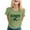 Army Green, variant on LUOGENLI Female T-shirts for Womens Ladies Casual English Letter Printed Round Neck Short Sleeved T Shirt Top T-shirts for Women Graphic Tee Summer Clothes Tee T-shirts Womens White Easter White L