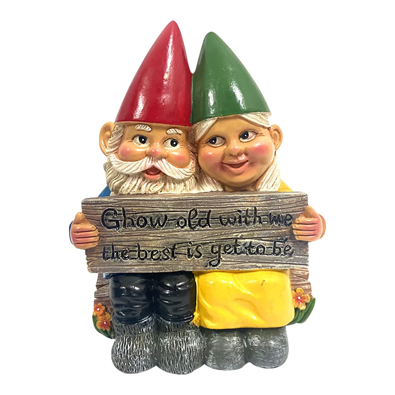 Funny NEW Gnaughty Gnome Naughty Mowing Lawn Ornament Gift Indoor or Outdoor 