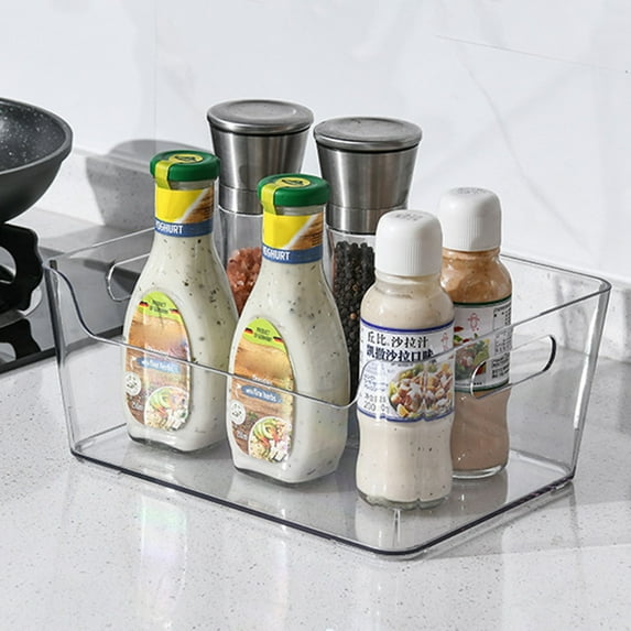 Cheers US Plastic Storage Bins – Perfect Kitchen Organization or Pantry Storage – Fridge Organizer, Pantry Organization and Storage Bins, Cabinet Organizers