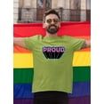 thumbnail image 2 of Proud Purple Banner T-Shirt Men -Smartprints Designs, Male Large, 2 of 4