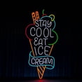 thumbnail image 4 of Ice Cream Neon Sign, Ice Cream Parlor Decor Signboard, 4 of 4