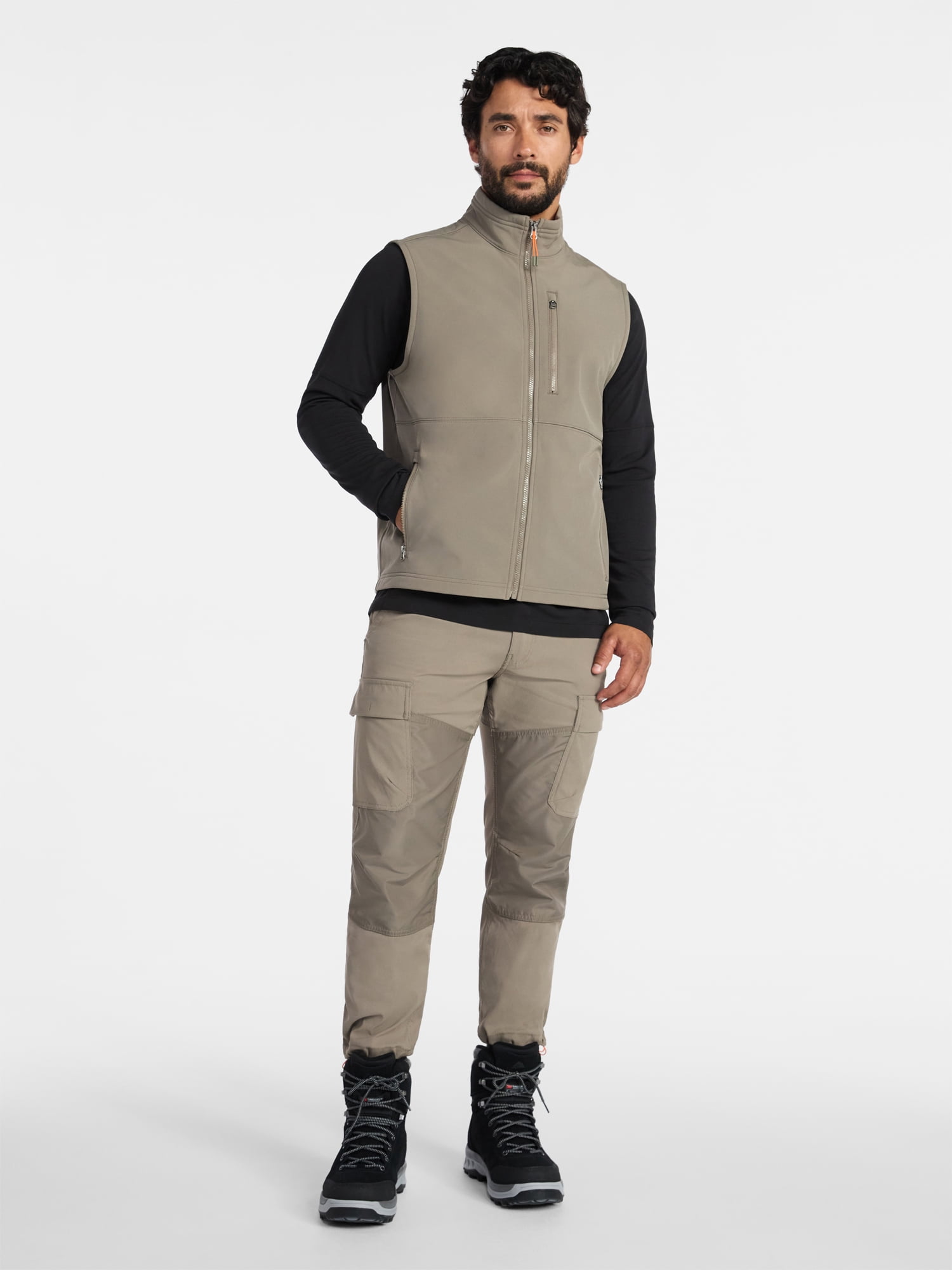 Ozark Trail Men's & Big Men's Softshell Vest, Sizes S-3XL