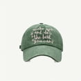 thumbnail image 4 of Gorra de béisbol con bordado de letras para mujer y adolescente, gorro con bordado de letras, Snapback, informal, para compras al aire libre, Primavera, 2023, 4 of 4