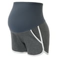thumbnail image 4 of Maacie Maternity Shorts Full Panel Workout Shorts Double Layer Drawstring Waist, 4 of 5
