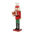 thumbnail image 2 of Christmas Wooden Nutcracker Home Decor Walnut Soldier Xmas SB58211-12, 2 of 6