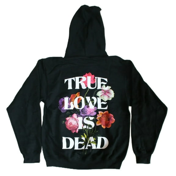 True Love is Dead Men's Black Hoodie (Small)