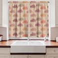 thumbnail image 2 of Ambesonne Fig Kitchen Curtains, Hand-Drawn Fruits OrnamentArt, 55"x39", Burnt Sienna and Maroon, 2 of 3