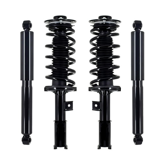 Set of 4 Front Quick Complete Strut-Coil Spring-Rear Shock Absorber For 2010-2017 Chevrolet Equinox w/ 19 inch Wheels