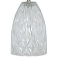 thumbnail image 2 of Mainstays 12.75”  Mini Clear Glass Table Lamp with White Shade, 2 of 5