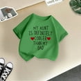 thumbnail image 4 of MEZZALL T-Shirt à Manches Courtes Imprimé Mode Mignon pour Filles, Col Rond, Été, Décontracté, Vert, 2-4 Ans, 4 of 4