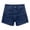 Blue, variant on Zynoxe Women's Shorts Casual Button and Zipper Mid-Thigh Jean Shorts Summer Solid Color Straight-Leg Denim Shorts with Pockets S