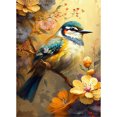 thumbnail image 1 of Kit punto cruz con pájaro impreso 11 quilates hilo algodón ecológico y bordado (ACC-270), 1 of 9