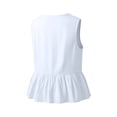 thumbnail image 5 of Tank Tops Women Flowy Tie Front Loose Blouse Breezy Top Womens Camisole Blue L, 5 of 6