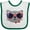 White and Green, variant on Inktastic 4th of July Girl Patriotic Cat Boys or Girls Baby Bib