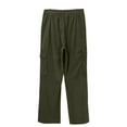 thumbnail image 3 of BSDJILFG Cargo Pants for Men Relaxation Corduroy Pants Elastic Waist Straight Leg Hiking Pants with Multi-Pockets, 3 of 9