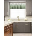thumbnail image 5 of Window Valance Rod Pocket Short Curtain Panel Sage Green Gradient Ombre Minimalism Valances for Kitchen Windows,Modern Art Curtain Valance Window Treatments Drapes for Bedroom Bathroom 54x18in, 5 of 8