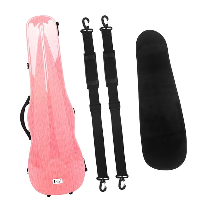 Estuche para violín perfecl 4/4 con correas ajustables y higrómetro Rosa