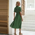 thumbnail image 6 of Sngxgn Women Summer Bodycon Backless Maxi V Neck Dress(Green,L), 6 of 9
