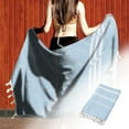 thumbnail image 2 of Serviette de Plage Turque Antiadhésive Design Rayé Sable pour Adultes Sauna Extérieur Châle, 2 of 6