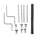 thumbnail image 5 of Piezas de soporte de cencerro para tambor, herrajes metálicos duraderos, accesorio para tambor de percusión Kits de soporte, 5 of 9