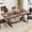 Brown, variant on ANPOO 7-Piece Kitchen Dining Set for 4-8 People, 71" Dining Table Set for 6 with Chairs, Farmhouse Dining Table Set, Kitchen Table with Chairs, Rustic Wood Dinner Table Set for Dining Room & Kitchen