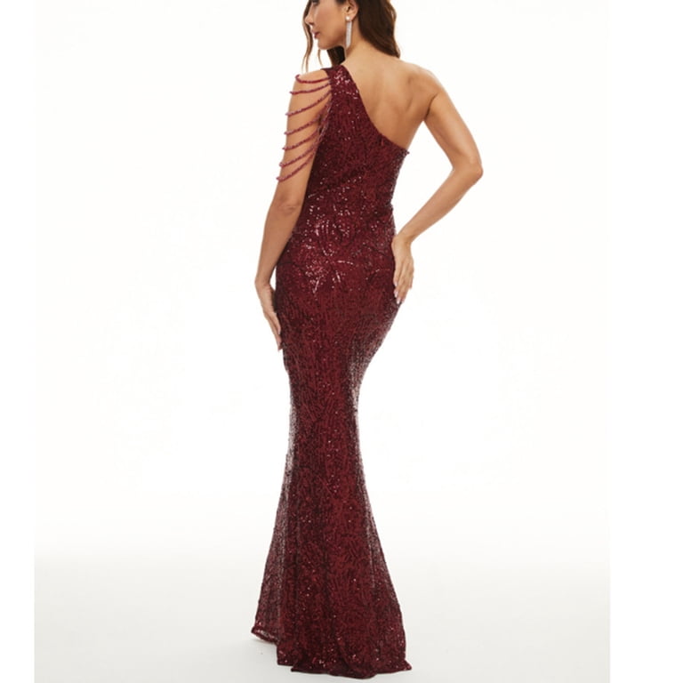 QATAINLAV Womens Sequin Evening Dress Sexy Sleeveless Off Shoulder Mermaid Prom Dresses Shining Cocktail Dress for Wedding Party Todays Sale Wine S - Walmart.com QATAINLAV Womens Sequin Evening Dress Sexy Sleeveless Off Shoulder Mermaid Prom Dresses Shining Cocktail Dress for Wedding Party Todays Sale Wine S - Walmart.com