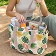thumbnail image 2 of Pzuqiu Tropical Leaf Print Large Capacity Quilted Tote Bags for Women, Reversible Clear Shoulder Hobo Bag, Lightweight Carry On Handbag for Work Travel Shopping Everyday Use, 2 of 7