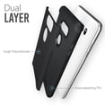 thumbnail image 4 of TUDIA Slim-Fit [Merge] Dual Layer Extreme Drop Protection/Rugged Phone Case for LG V35 ThinQ (Matte Black), 4 of 8