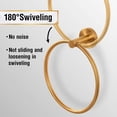 thumbnail image 4 of Brushed Gold Towel Ring for Bathroom, SUS304 Stainless Steel Hand Towel Holder Wall Mounted, Modern Simple Round Kitchen Hand Towel Ring with Hardware Accessories, 4 of 5