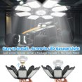 thumbnail image 2 of Garage Lights High Bay Light LED Garage Lights with 8 Panels Adjustable 200W Bright 6500K Warehouse Residential Barn Factory Workshop Lighting Hanking Shop light,1Pack, 2 of 8