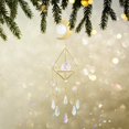 thumbnail image 3 of Carillón de viento de cristal que atrapa la luna, marco de metal, bola puntiaguda, flor de cuentas A Sywqhk Libre de BPA, 3 of 9