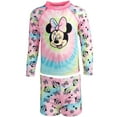 thumbnail image 2 of Disney Minnie Mouse Toddler Girls Rash Guard and Swim Shorts Set Infant to Big Kid, 2 of 5