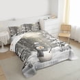 thumbnail image 3 of Homewish Kawaii Snowman Queen Comforter Set,Winter Snow Pine Tree Bedding Sets,Merry Christmas Bedding Comforter Set For Girls Kids,Microfiber Bedroom Decor Reversible,3pcs, 3 of 8