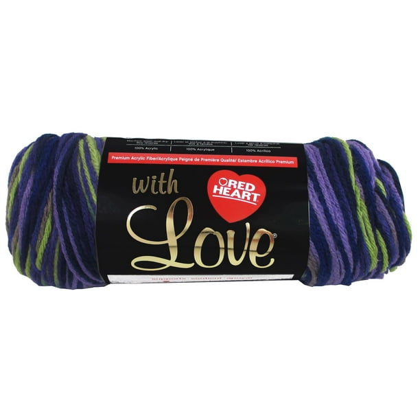 Red Heart With Love Yarn-Lavender Ivy 