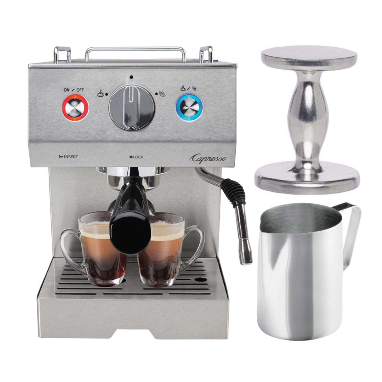 U većini slučajeva alkoholno piće nestati  Capresso Cafe Pro Advanced Pump Boiler Professional Espresso & Cappuccino  Machine - Walmart.com