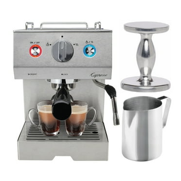 Capresso Cafe Select Professional Stainless Steel Espresso and Cappuccino Machine with Tamper