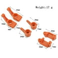 thumbnail image 3 of Riwcyla Metal Front Steering Knuckles C Hub Carrier Rear Axle Lock Out Set Replacement for Trax4 2WD VXL Remote Control Car Upgrade Parts, 3 of 6