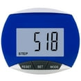 thumbnail image 1 of LCD Display Pedometer Step Counter Walking Jogging with Belt Clip Distance Calorie Exercise Walking Bracelet Large Screen for Old Man Blue, 1 of 9