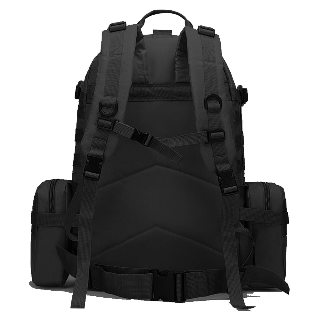 RIBONGZ 50L/ 4 in 1 Outdoor Built-up Camping Backpack Molle Rucksacks for Hiking Hunting Trekking Bag