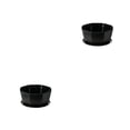 thumbnail image 2 of Maceta sencilla Cateissary para flores bandeja plantas suculentas 2piezas Negro, 2 of 6