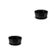 thumbnail image 1 of Inteprter Juego de macetas simples, maceta para plantas suculentas, bandeja para decoración del hogar, maceta, soporte para el hogar con Negro 2piezas, 1 of 6