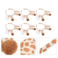 thumbnail image 4 of 6pcs Diseño de animales encantadores Hoops de peluche tocados de tela para niños, 4 of 6