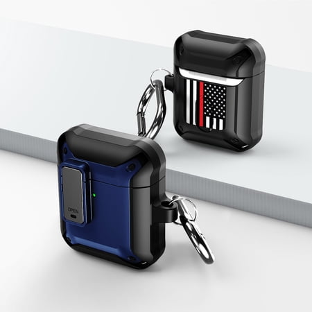 Duo Shield Secure Lock Designed For Apple AirPods Generation 1 & 2 With Hook  Blue/Black price history on PriceWatchPro