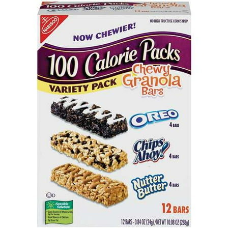 Nabisco 100 Calorie Packs: Chewy Variety Pack Granola Bars, 12 ct