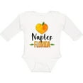 thumbnail image 3 of Inktastic Naples Florida Orange in Heart Boys or Girls Long Sleeve Baby Bodysuit, 3 of 5