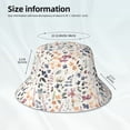 thumbnail image 6 of Bingfone Watercolor Floral Bucket Hat for Men Women,Packable Reversible Printed Sun Hats,Fisherman Outdoor Travel Hiking Beach Caps, 6 of 9
