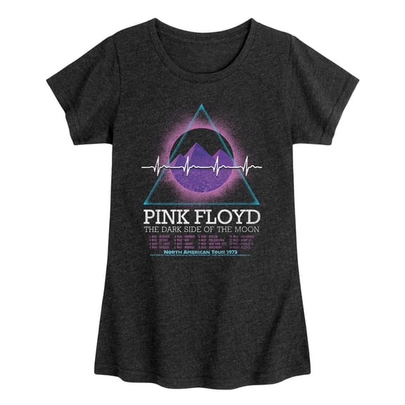 Pink Floyd - North American Tour 1973 Girls' Fitted Short Sleeve Graphic T-Shirt