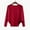 Red, variant on IROINNID Womens Sweater Round Neckline Pullover Sweater Solid Color Comfy Mid-Length Long Sleeve Tops Leisure Blouse Knitted Sweater